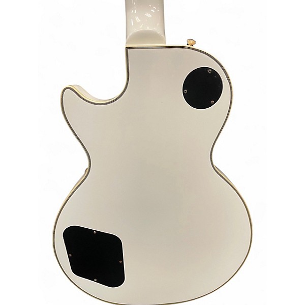 Used 2015 Epiphone Les Paul Custom Alpine White Solid Body Electric Guitar