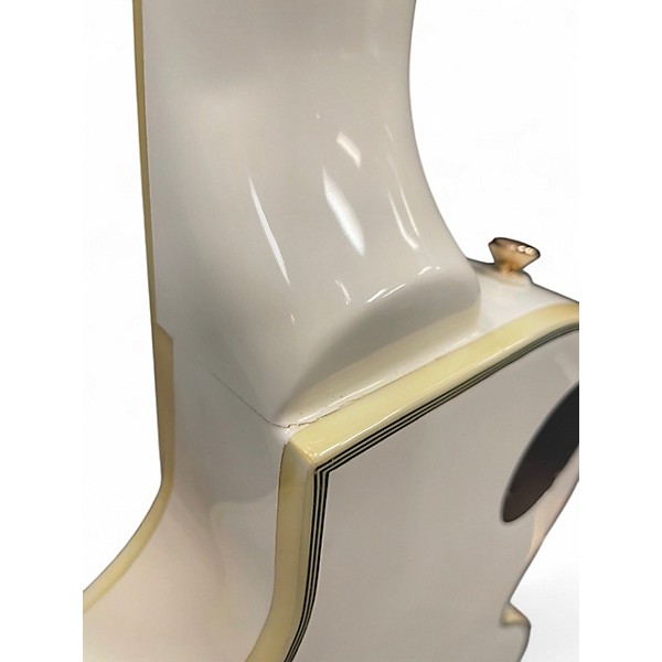 Used 2015 Epiphone Les Paul Custom Alpine White Solid Body Electric Guitar