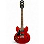 Used Epiphone ES-335 Left-handed Cherry Hollow Body Electric Guitar