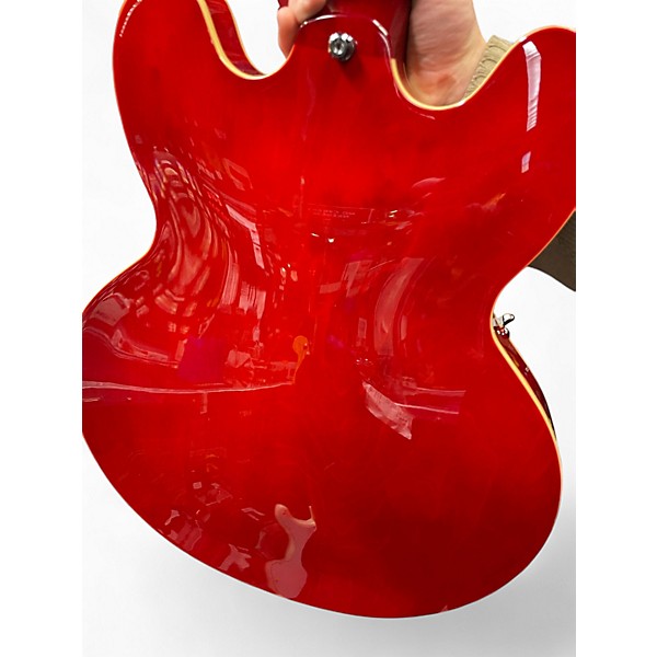 Used Epiphone ES-335 Left-handed Cherry Hollow Body Electric Guitar