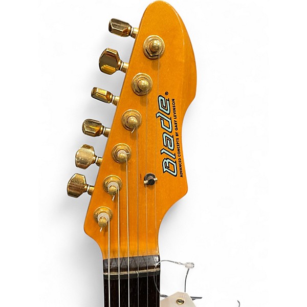 Used Levinson BLADE T-4 CLEAR BLUE Solid Body Electric Guitar