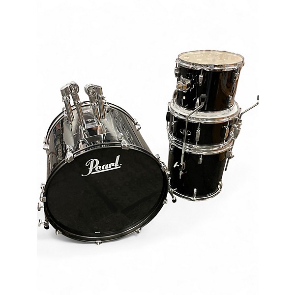 Used Pearl 4 Piece ROADSHOW Black Drum Kit