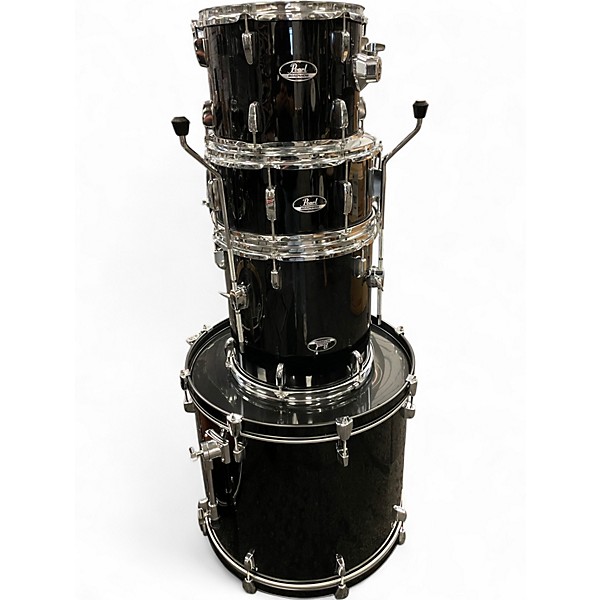 Used Pearl 4 Piece ROADSHOW Black Drum Kit
