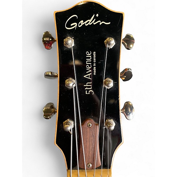 Used Godin 5th Avenue Kingpin P90 Natural Hollow Body Electric Guitar