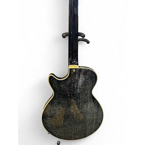 Used 2022 D'Angelico EXCEL SS Black and Gold Hollow Body Electric Guitar