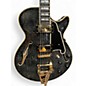 Used 2022 D'Angelico EXCEL SS Black and Gold Hollow Body Electric Guitar