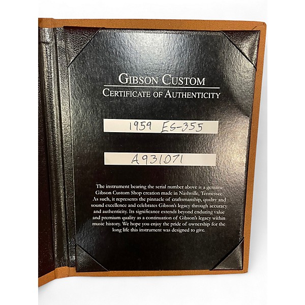 Used Gibson Custom Shop 1959 ES-335 Natural Hollow Body Electric Guitar