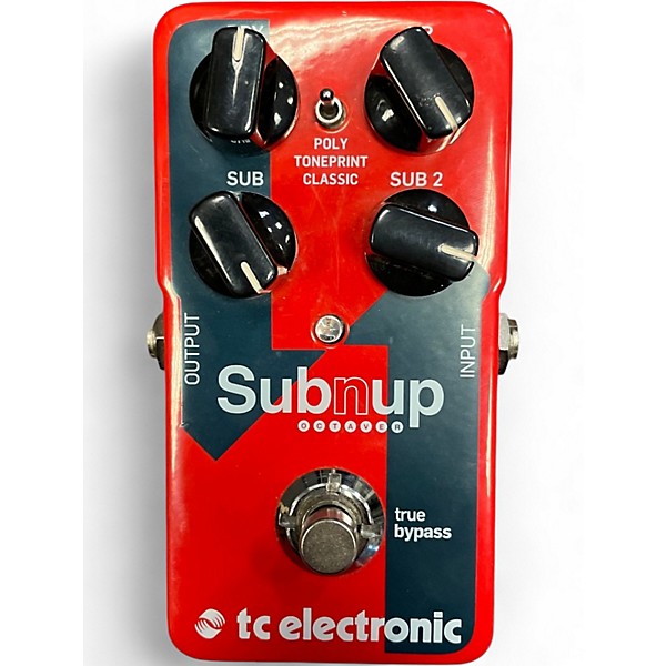 Used TC Electronic Sub N Up Octaver Effect Pedal
