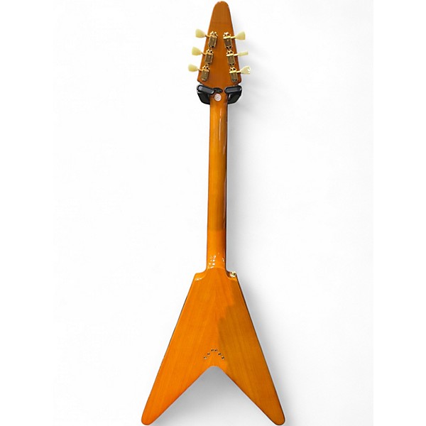 Used Epiphone Korina Flying V Natural Electric Bass Guitar