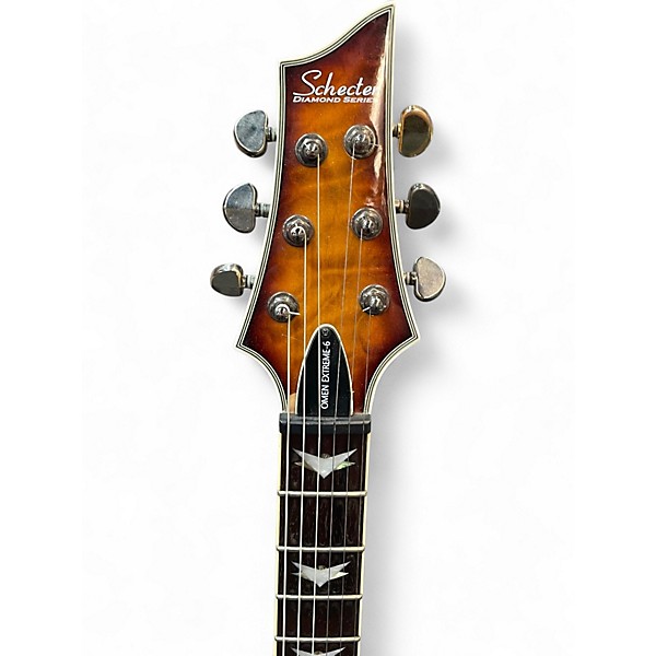 Used Schecter Guitar Research Omen Extreme 6 2 Color Sunburst Solid Body Electric Guitar