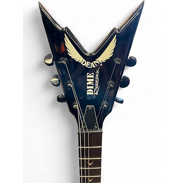 Used Dean Razorback Black Solid Body Electric Guitar