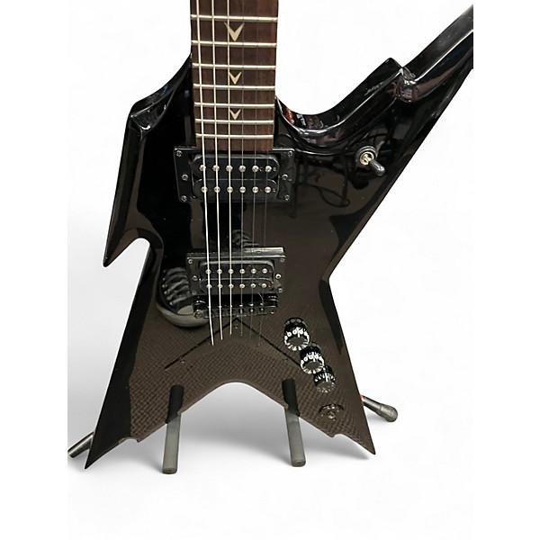 Used Dean Razorback Black Solid Body Electric Guitar