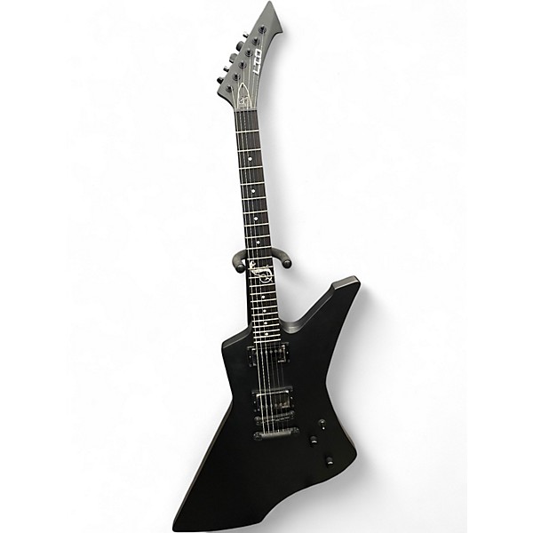 Used ESP LTD James Hetfield Snakebyte Satin Black Solid Body Electric Guitar