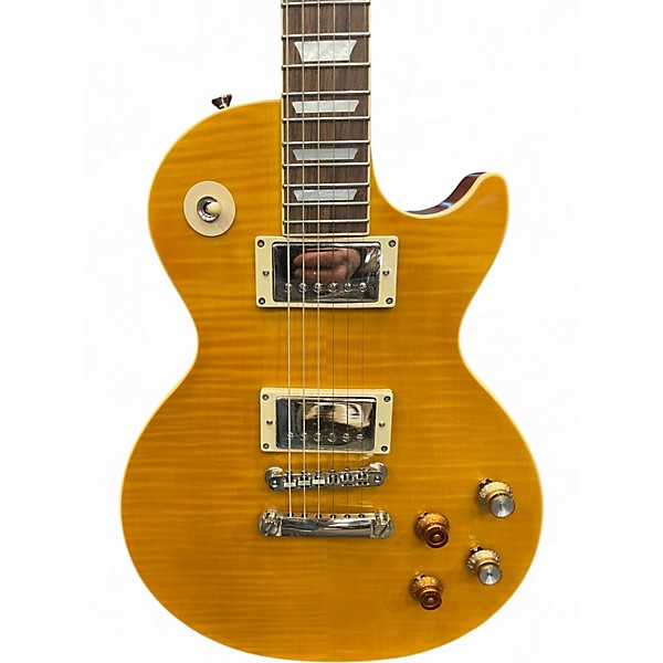 Used Epiphone 1959 LES PAUL KIRK HAMMET "GREENY" "l Yellow Solid Body Electric Guitar