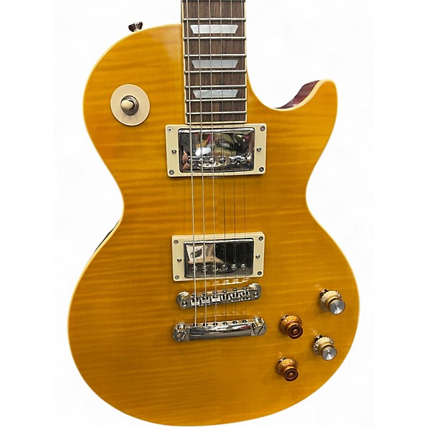 Used Epiphone 1959 LES PAUL KIRK HAMMET "GREENY" "l Yellow Solid Body Electric Guitar