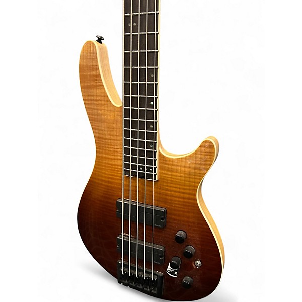 Used Schecter Guitar Research Diamond Series SLS Elite 5 Natural Electric Bass Guitar