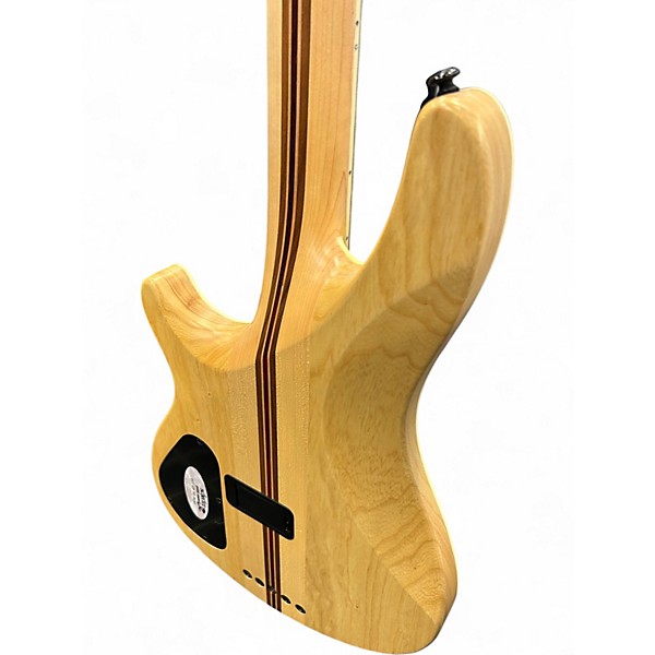 Used Schecter Guitar Research Diamond Series SLS Elite 5 Natural Electric Bass Guitar