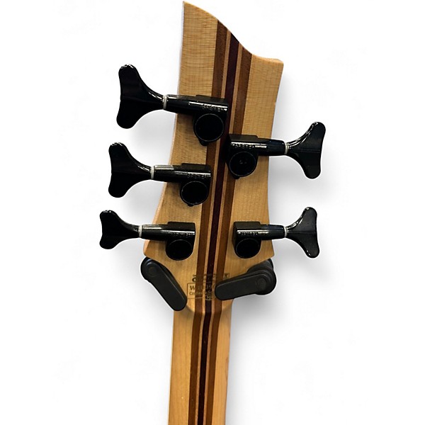 Used Schecter Guitar Research Diamond Series SLS Elite 5 Natural Electric Bass Guitar