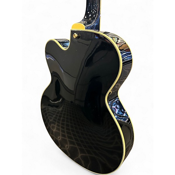 Used D'Angelico EX-59 Black Hollow Body Electric Guitar