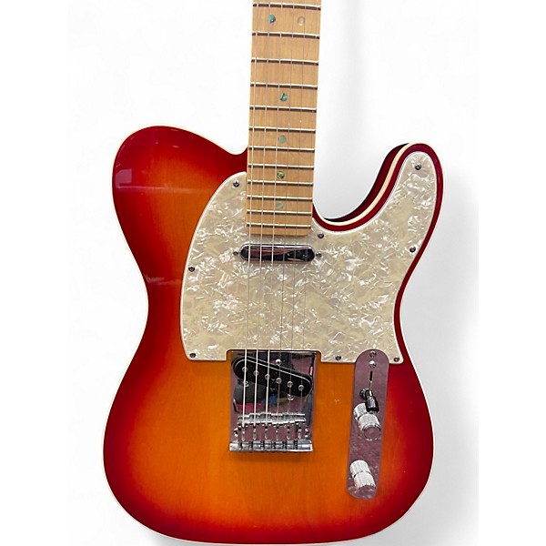 Used Fender American Deluxe Telecaster Aged Cherry Burst Solid Body Electric Guitar