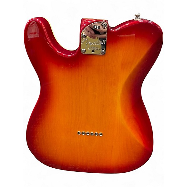 Used Fender American Deluxe Telecaster Aged Cherry Burst Solid Body Electric Guitar