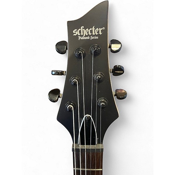 Used Schecter Guitar Research Diamond Series Monster Flying V Black Solid Body Electric Guitar