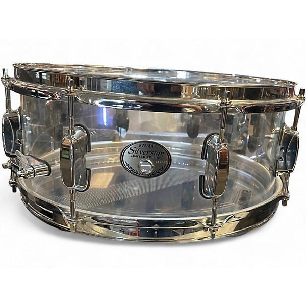 Used TAMA 7 Piece Silverstar ACRYLIC CLEAR Drum Kit