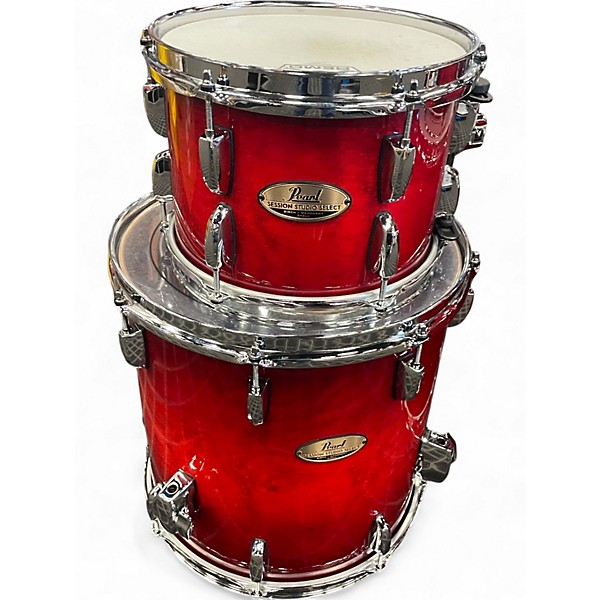 Used Pearl 5 Piece Session Studio Classic ANTIQUE CRIMSON BURST Drum Kit