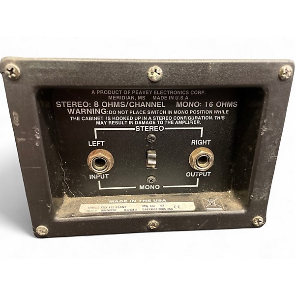 Used Peavey Triple XXX 4x12 SLANT Guitar Cabinet