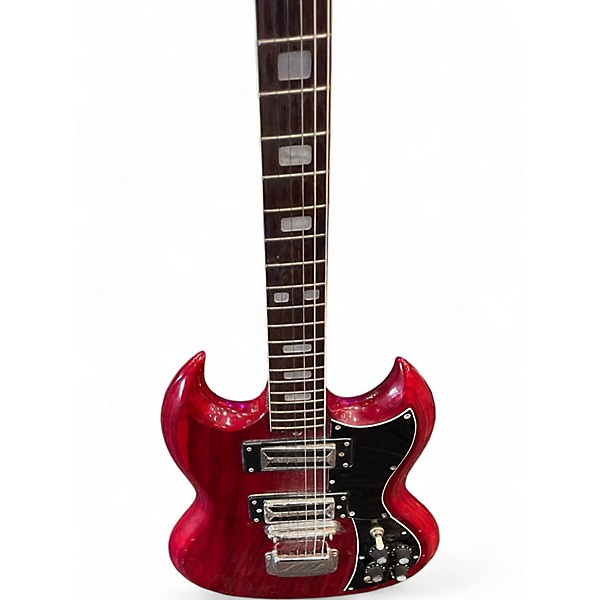 Used Kay 6 STING GUITAR Red Solid Body Electric Guitar