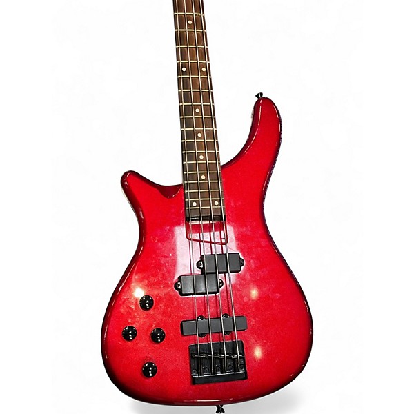 Used Rogue LX200B Series III LH Candy Apple Red Electric Bass Guitar