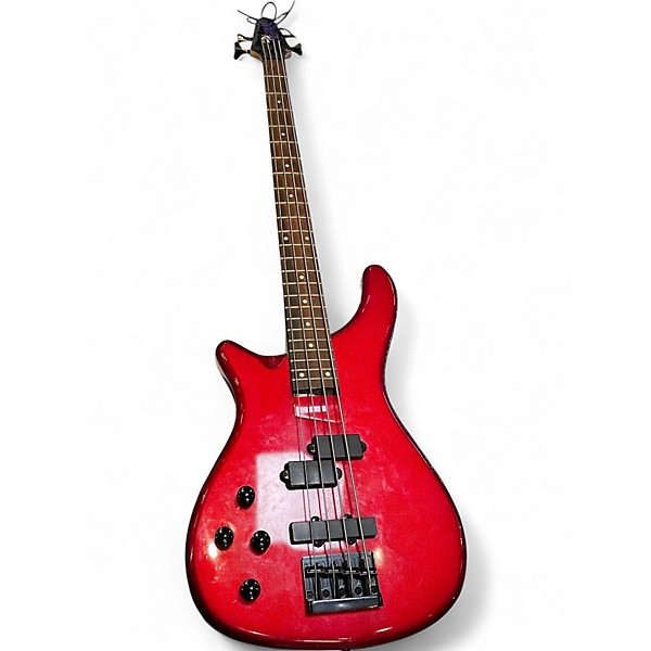 Used Rogue LX200B Series III LH Candy Apple Red Electric Bass Guitar