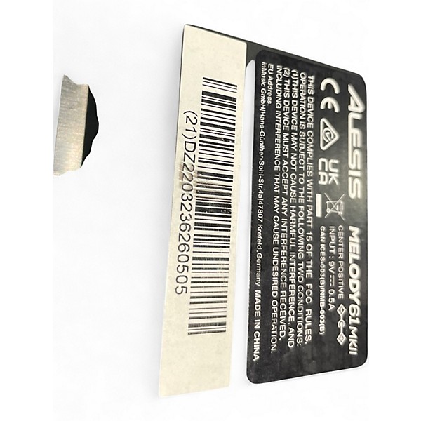 Used Alesis melody 61 mk 2 Keyboard Workstation