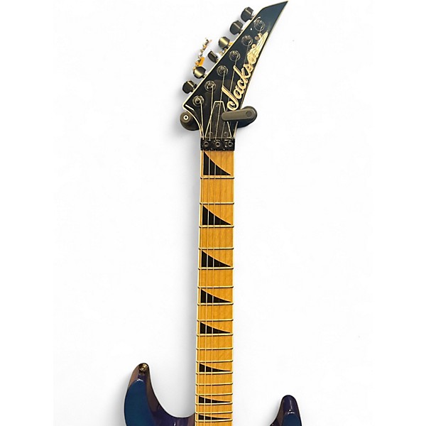 Used Jackson  JS34Q Dinky Dkam Trans Blue Solid Body Electric Guitar
