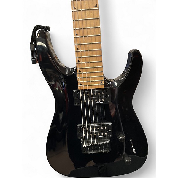 Used Jackson JS22-7 Dinky 7 String Black Solid Body Electric Guitar