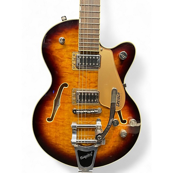 Used Gretsch Guitars G5655T-QM Electromatic Center Block Jr. Single-Cut Quilted Maple Sweet Tea Hollow Body Electric Guitar