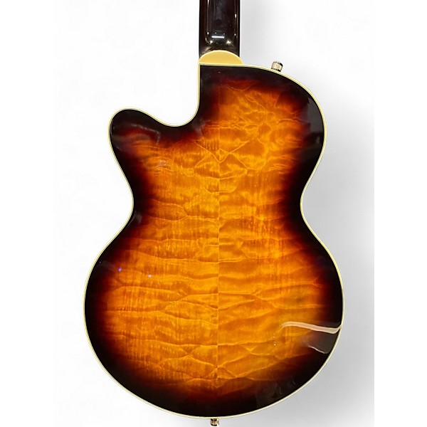 Used Gretsch Guitars G5655T-QM Electromatic Center Block Jr. Single-Cut Quilted Maple Sweet Tea Hollow Body Electric Guitar