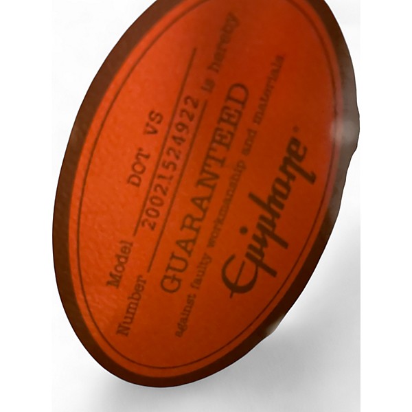 Used Epiphone Dot Vintage Sunburst Hollow Body Electric Guitar