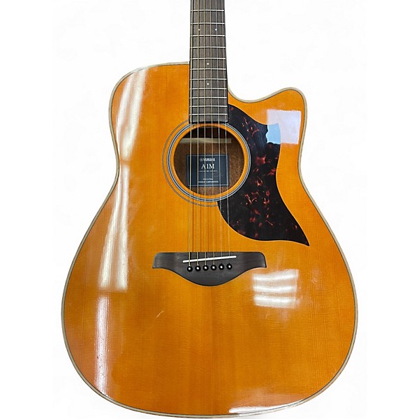Used Yamaha A1M Natural Acoustic Electric Guitar