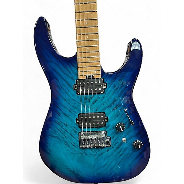 Used Charvel DK24 HH 2PT CM Blue Solid Body Electric Guitar