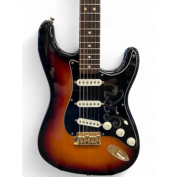 Used Fender SRV Stratocaster Sunburst Solid Body Electric Guitar