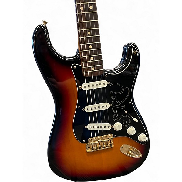 Used Fender SRV Stratocaster Sunburst Solid Body Electric Guitar