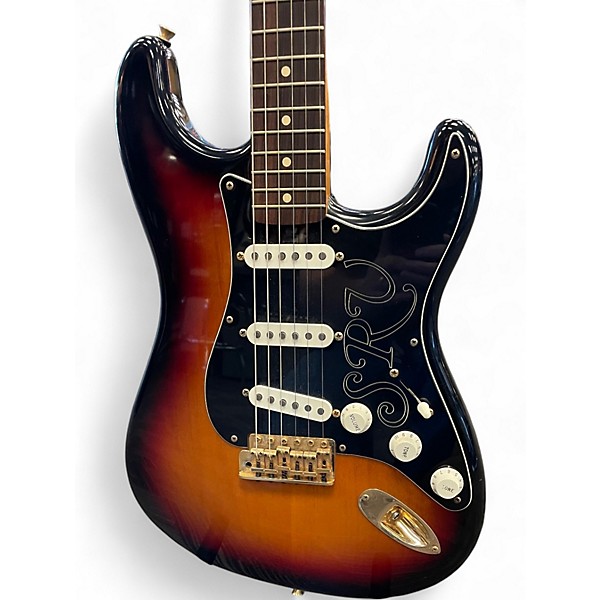 Used Fender SRV Stratocaster Sunburst Solid Body Electric Guitar