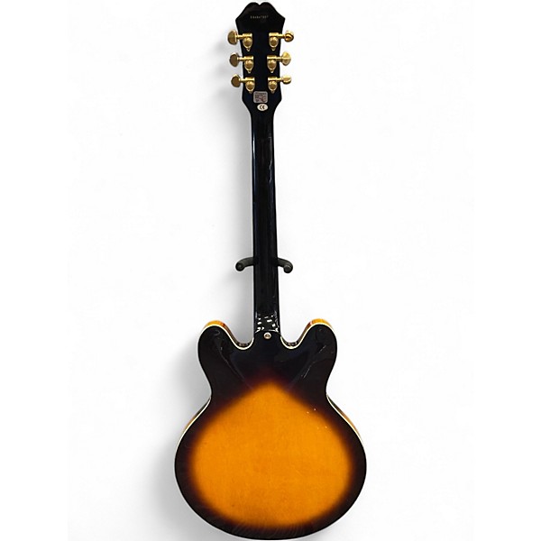 Used Epiphone ES335 Dot Deluxe Sunburst Hollow Body Electric Guitar