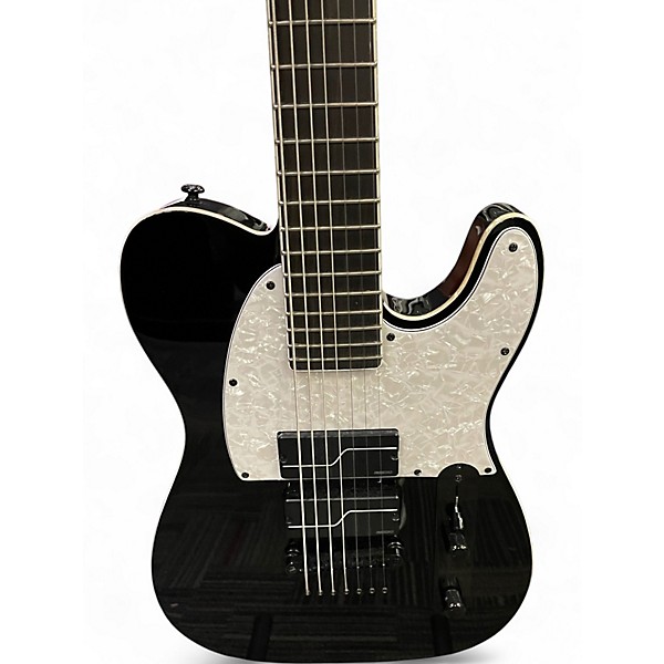 Used ESP LTD SCT607B Stephen Carpenter Signature 7 String Black Solid Body Electric Guitar