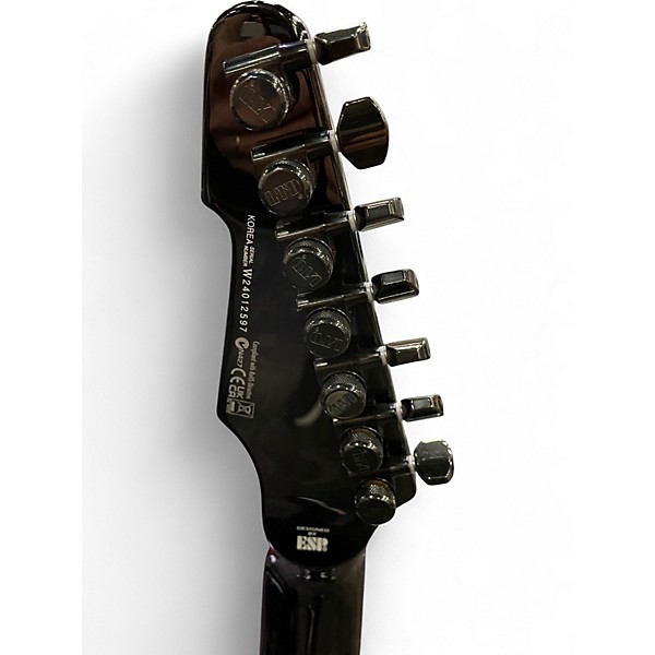 Used ESP LTD SCT607B Stephen Carpenter Signature 7 String Black Solid Body Electric Guitar