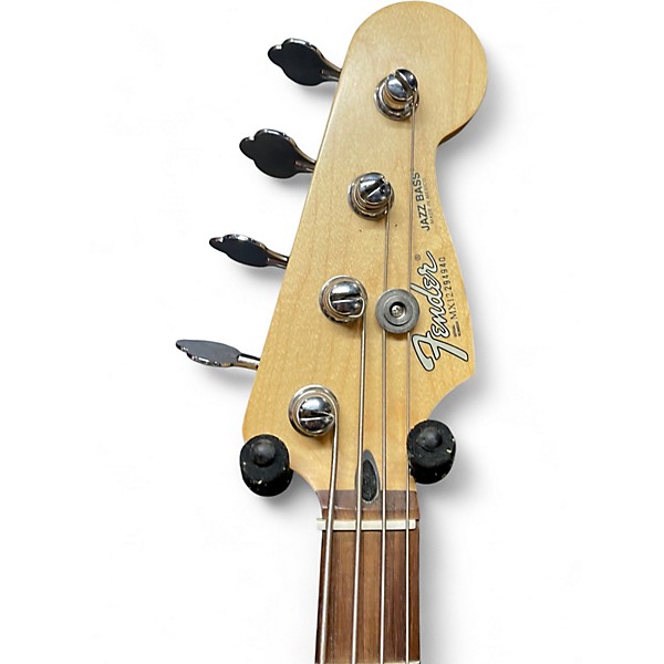 Used Fender FSR Deluxe Jazz Bass Natural Electric Bass Guitar