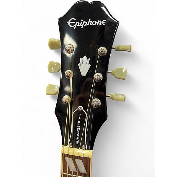 Used Epiphone HUMMINGBIRD PERFORMER PRO 3 Color Sunburst Acoustic Electric Guitar