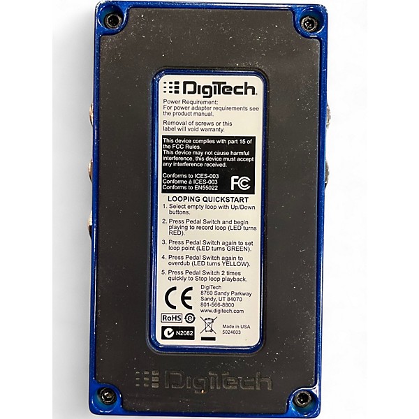 Used DigiTech JMSXT JamMan Solo XT Looper Pedal