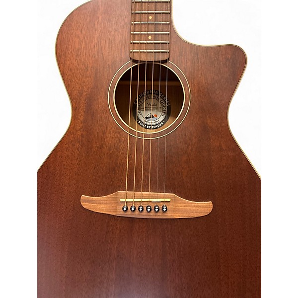 Used Fender Newporter 2 2 Tone Sunburst Acoustic Electric Guitar